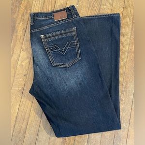 BKE Tyler Jeans BUCKLE Men’s 38L Dark Wash Relaxed Fit